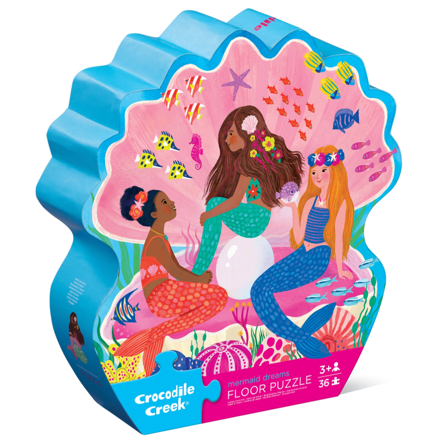 Crocodile Creek 36 Piece Floor Puzzle Mermaid Dreams
