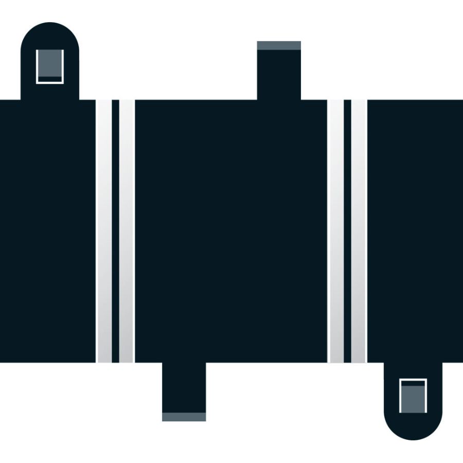 Scalextric Slot Car Track Quarter Straight 87mm