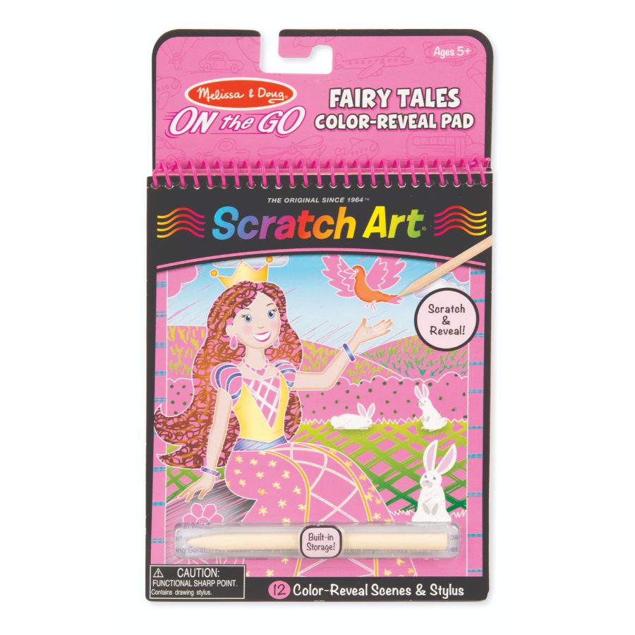 Melissa & Doug On The Go Scratch Art Fairy Tales