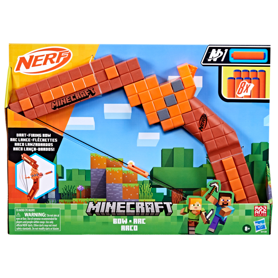 Nerf Minecraft Bow Dart Blaster
