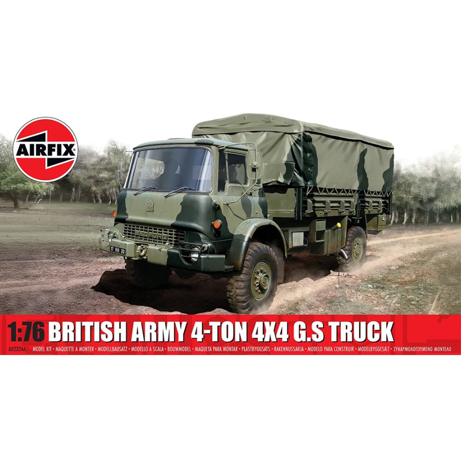 Airfix Model Kit 1:76 British Army 4-Ton 4x4 GS Truck