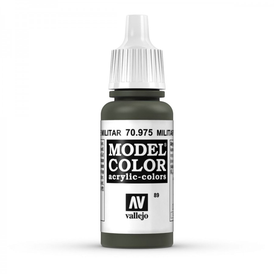 Vallejo Acrylic Paint Model Colour Military Green 17-18ml