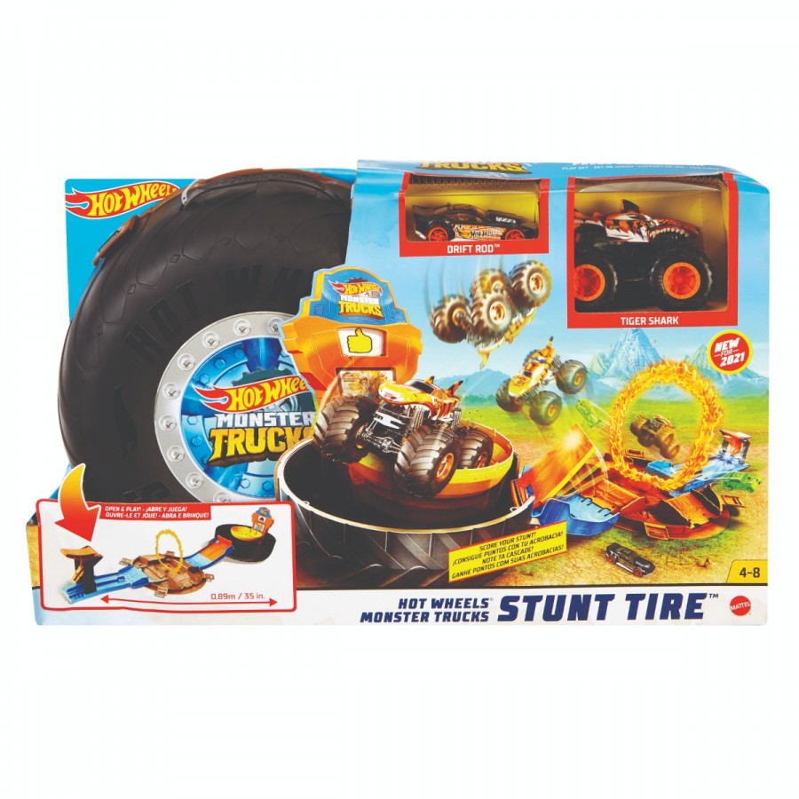 Hot Wheels Monster Trucks Stunt Tire Play Set