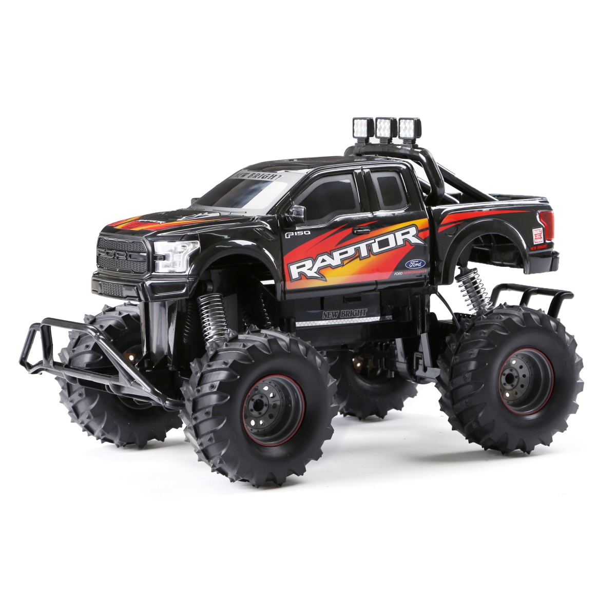 New Bright Radio Control 1:10 Scale Ford Raptor Black Batteries ...
