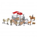 Farm Animals Horse Ranch Playset With Accessories