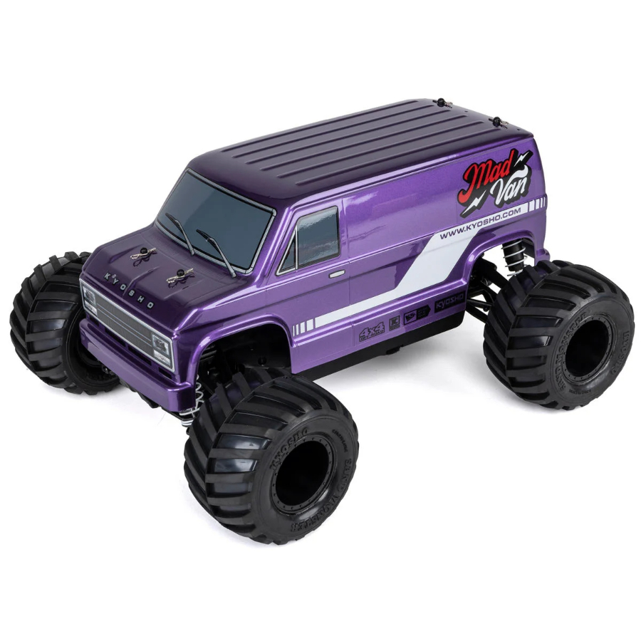 Kyosho Radio Control 1:10 Fazer Mk2 Mad Van VE Monster Truck 4WD RTR Purple