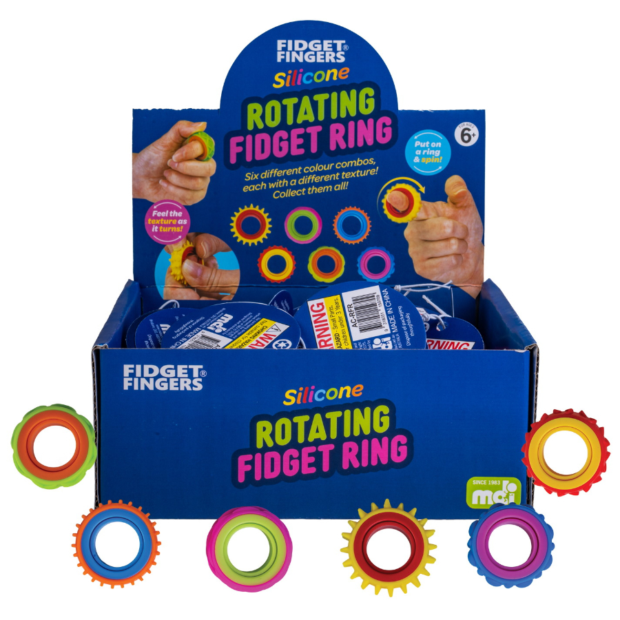 Fidget Silicone Rotating Ring Assorted