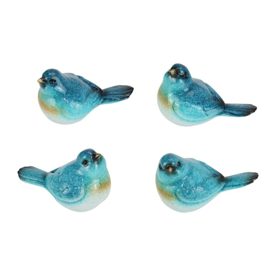 Bird Fairy Wren Blue 8cm Assorted