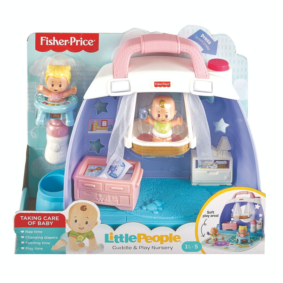 Fisher Price Little People Babies Cuddle N Play Nursery Toys Casey
