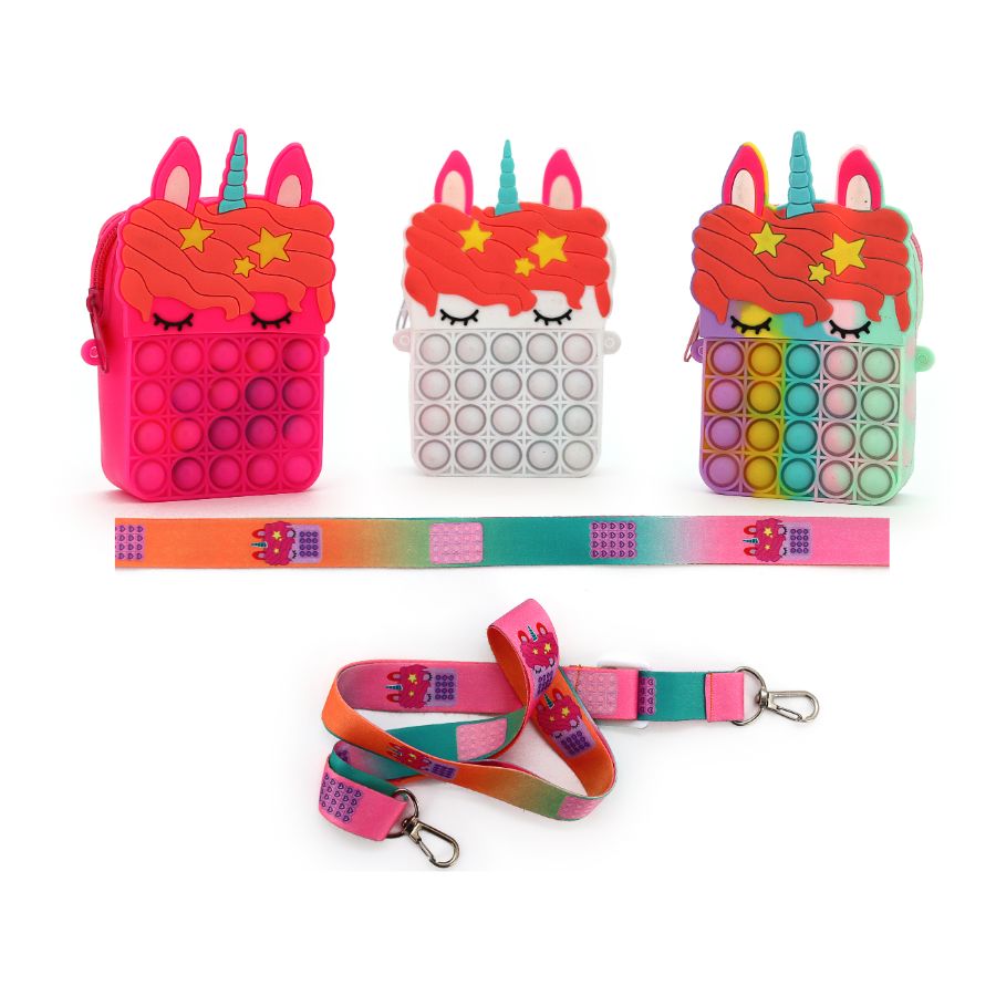 Push Pop Purse Unicorn Assorted