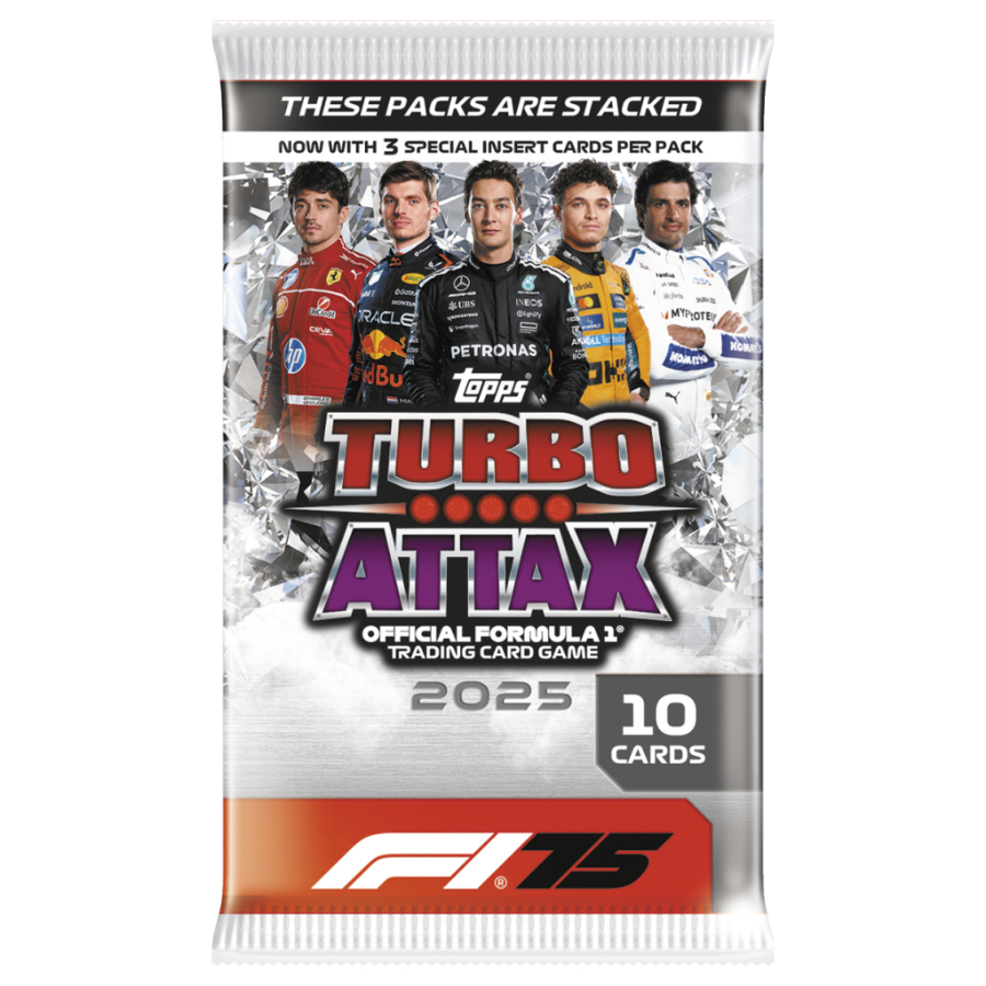 Topps F1 Turbo Attax Trading Cards 2025 Booster Pack