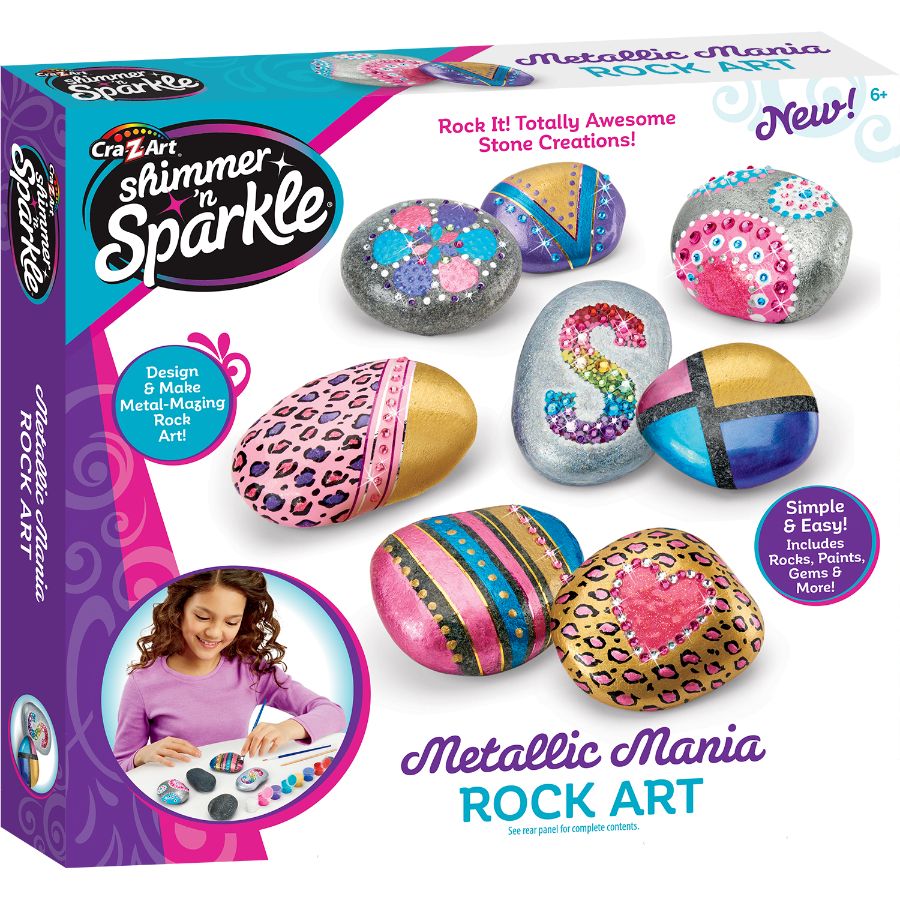 Shimmer & Sparkle Metallic Madness Rock Art