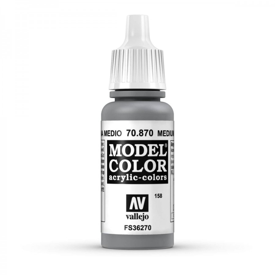 Vallejo Acrylic Paint Model Colour Medium Sea Grey 17-18ml