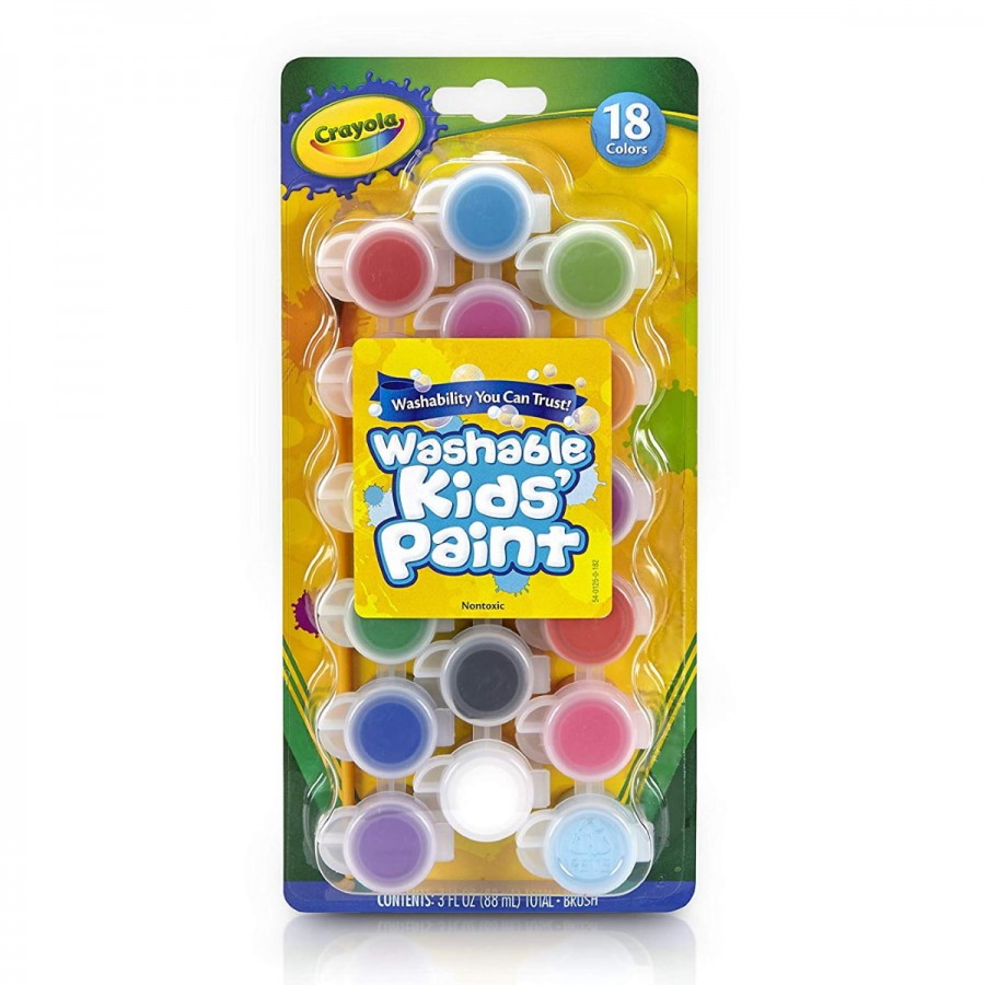 Crayola Poster Paints 18 Colours & Brush