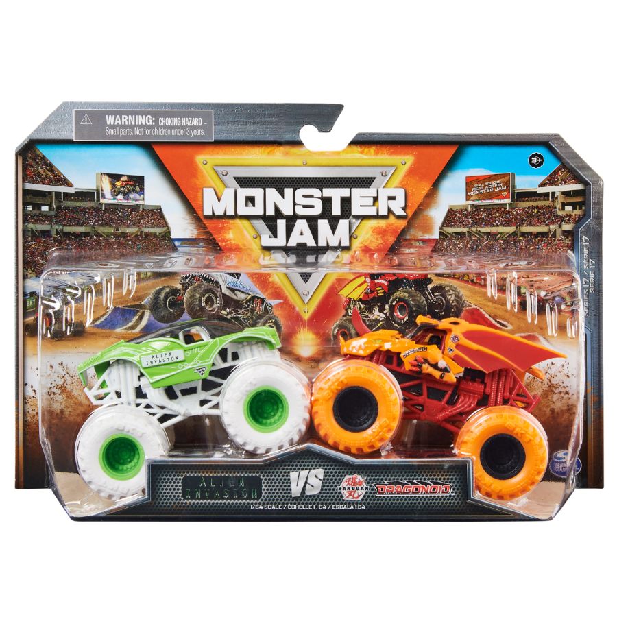 Monster Jam Vehicle 2 Pack 1:64 Assorted