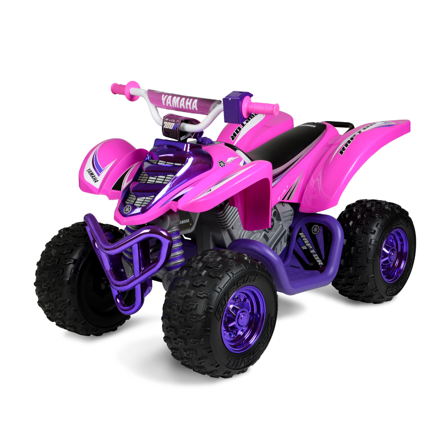 Yamaha Raptor ATV Pink 12 Volt Electric Ride On For Kids