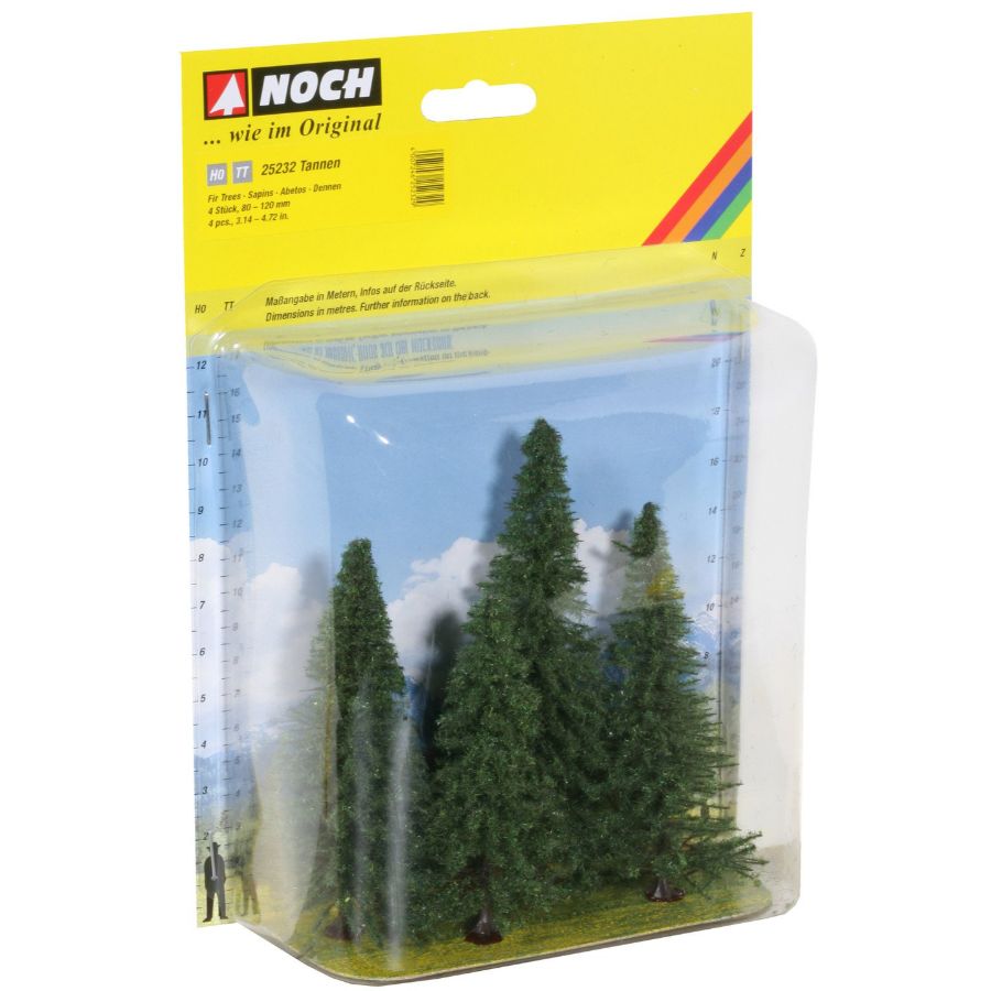 Noch Rail Scenery Fir Trees 4 Pack