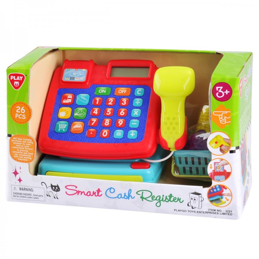 Cash Register With Scanner & Accessories 16 Piece Set
