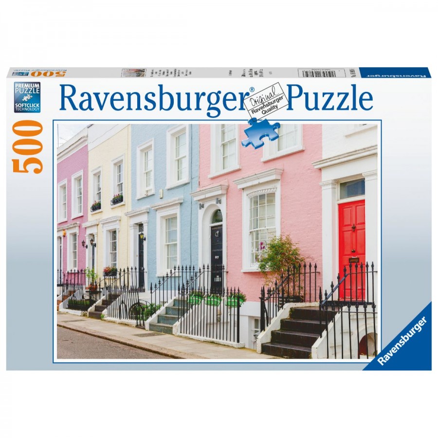 Ravensburger Puzzle 500 Piece Colourful London Townhouses