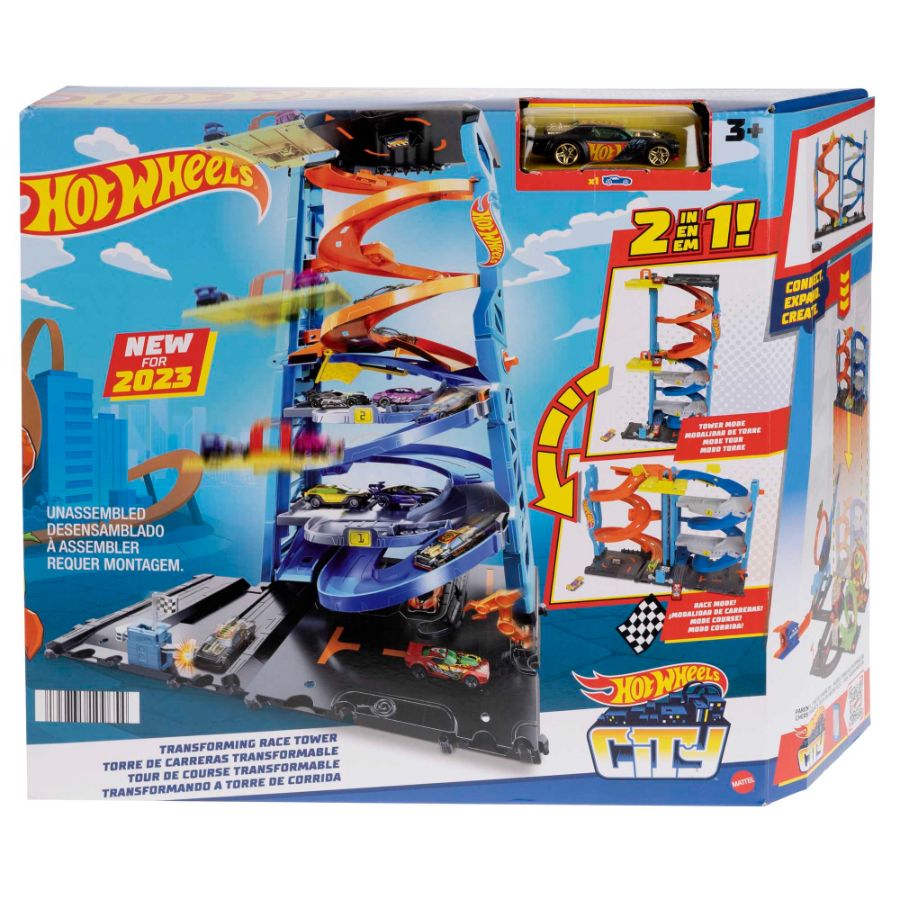 Hot Wheels City Transforming Race Tower Playset