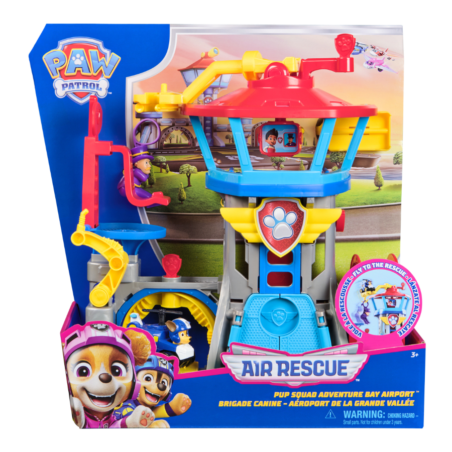 Paw Patrol Air Rescue Pup Squad Advenure Bay Airport Playset 