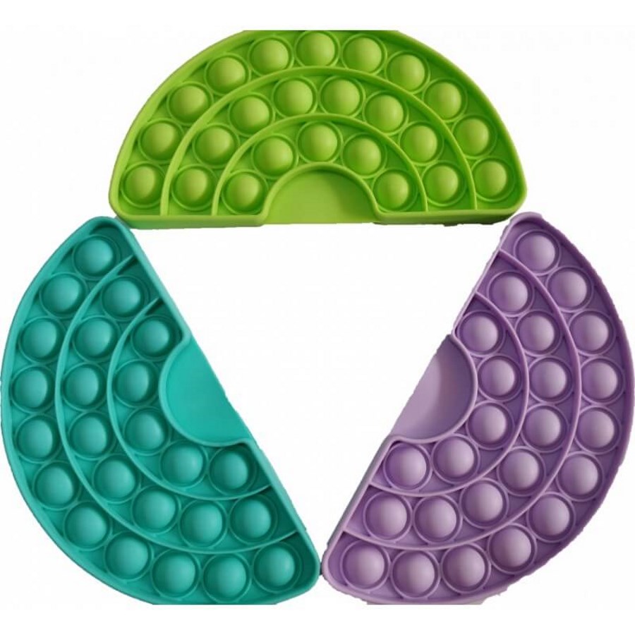 Pop It Fidget Toy Rainbow Shape Assorted