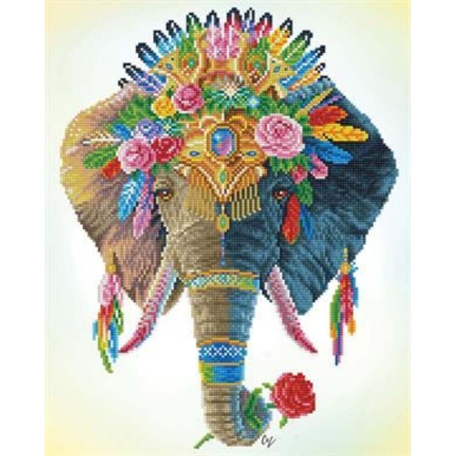 Diamond Dotz Bohemian Elephant 51cm X 41cm