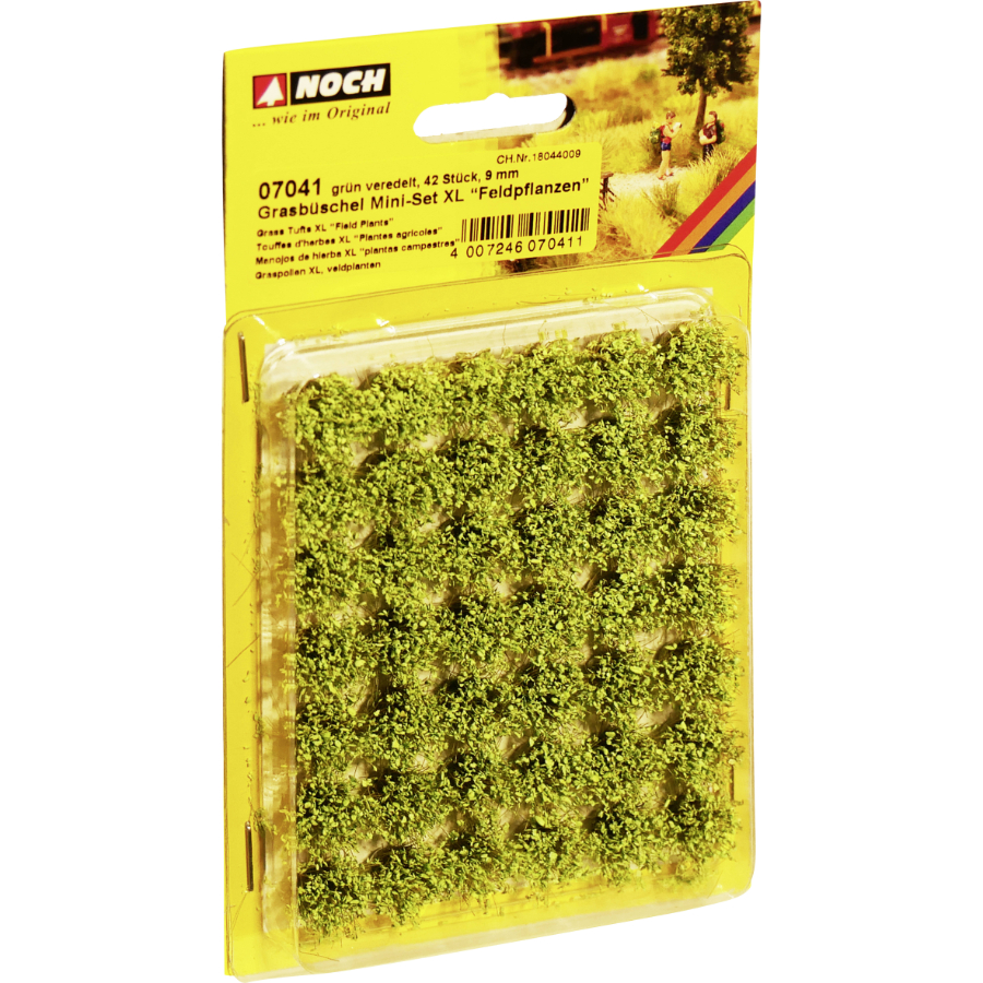 Noch Rail Trains Scenery Grass Tufts Mini Set XL Field Plants Green
