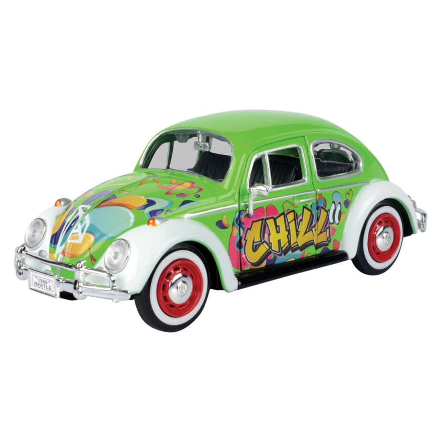 Motor Max Diecast 1:24 Volkswagen Collection 1966 VW Beetle Graffiti