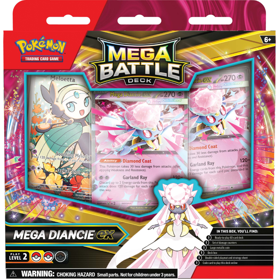 Pokemon TCG Mega Battle Deck Mega Gengar Ex Mega Diancie Ex Assorted