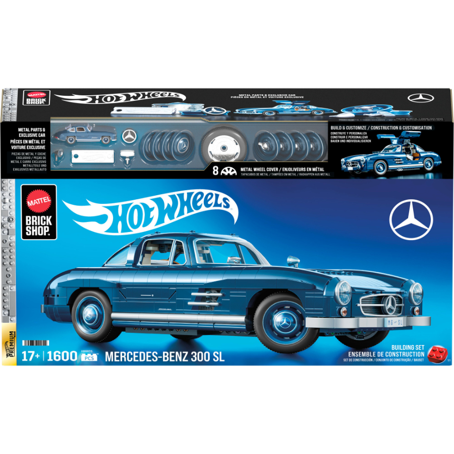 Mattel Brick Shop Hot Wheels Premium Series Mercedes Benz