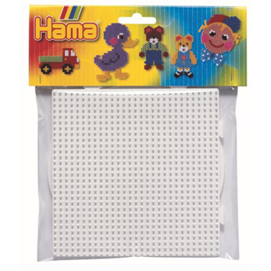 Hama Beads Peg Board 2 PackÂ -Â LargeÂ RoundÂ &Â Square