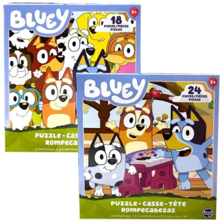 Bluey Childrens Puzzle Assorted
