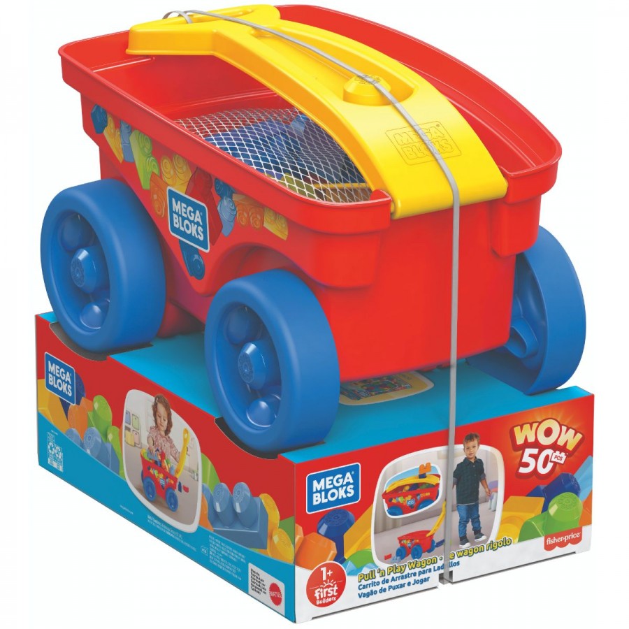 Mega Bloks Pullin Play Wagon & Blocks