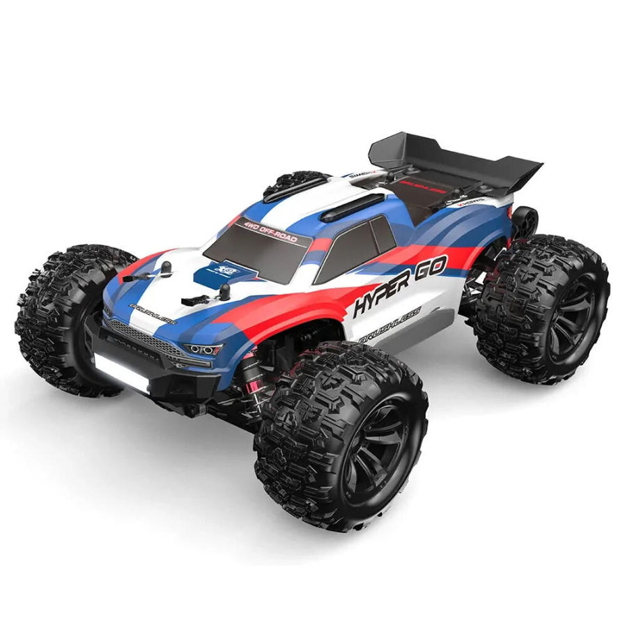 MJX Radio Control 1:16 Hyper Go 4WD Stadium Truck Brushless With LED Bar