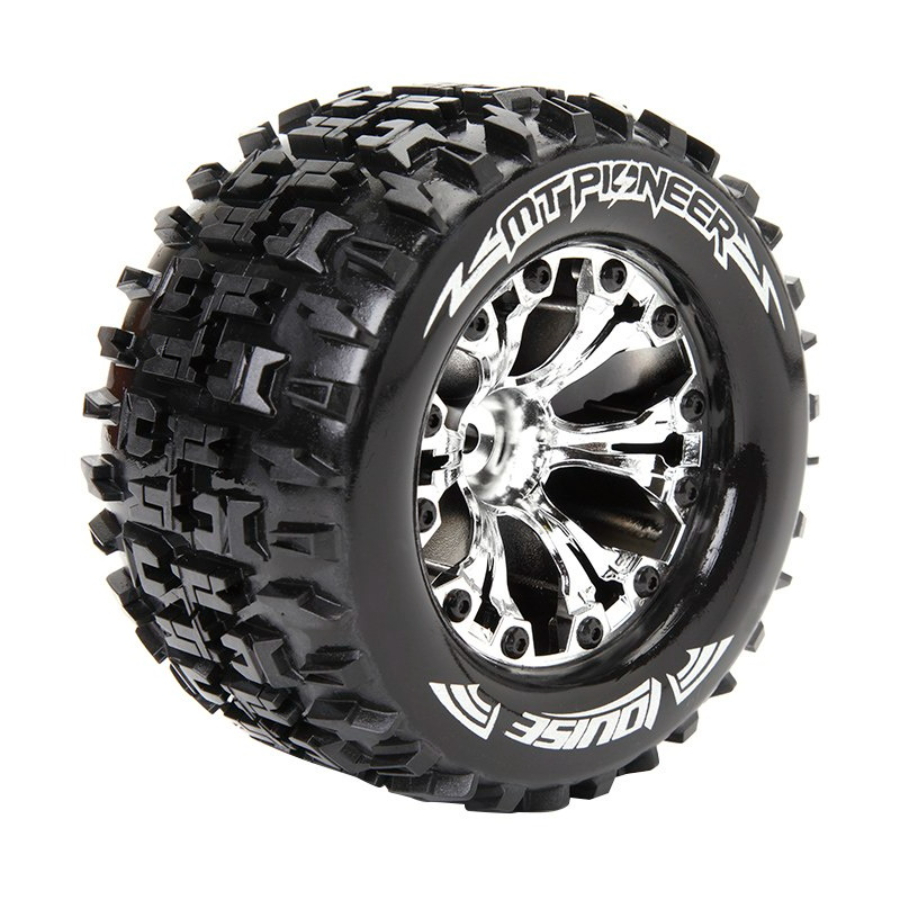 Louise RC Wheels & Tyres MT Pioneer Chrome Front