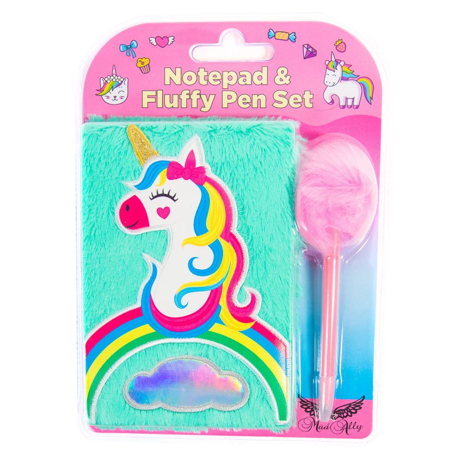 Notebook & Pen Rainbow Unicorn