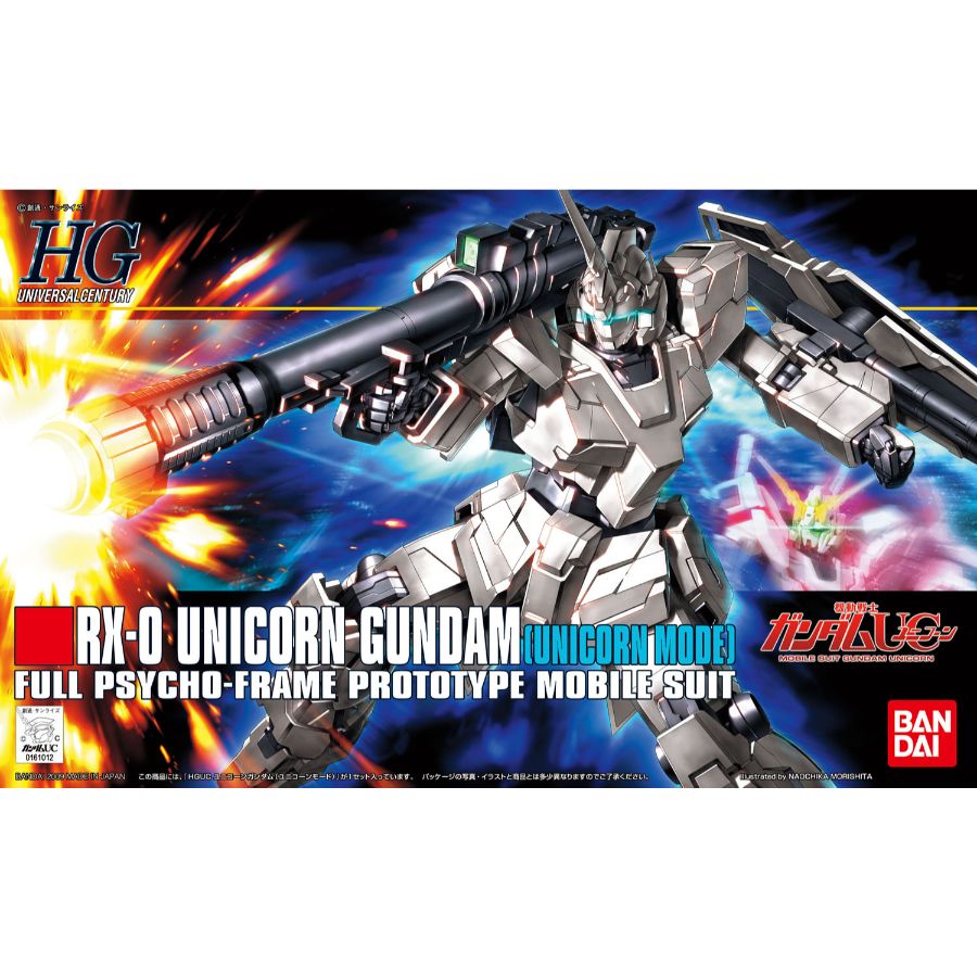 Gundam Model Kit 1:144 HGUC RX-0 Unicorn Gundam Unicorn Mode