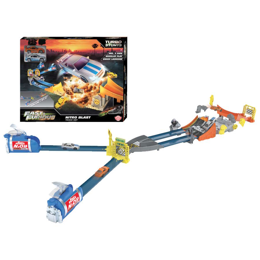 Fast & Furious Vehicles & Track Nitro Jump Playset