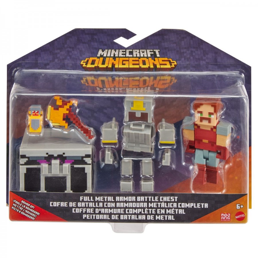 Minecraft Dungeons Deluxe Battle Chest 3.25 Inch & Accessories
