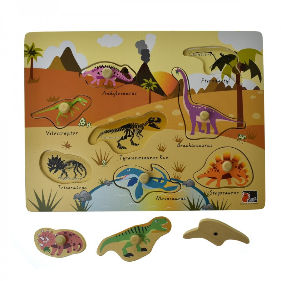 Peg Puzzle 2 In 1 Dinosaur