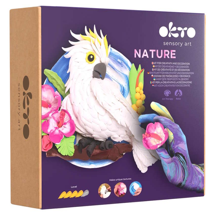 Okto Sensory Clay Art 3D Picture Cockatoo