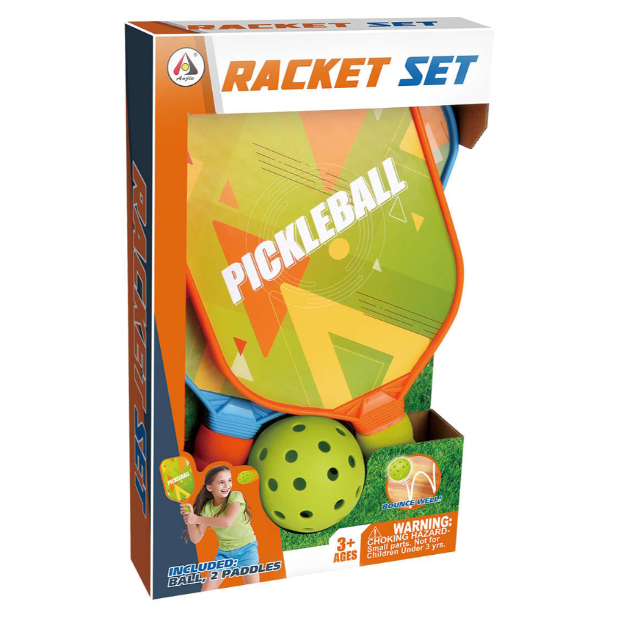 Pickleball Racket Set With 2 Bats & Ball
