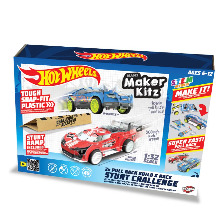 Hot Wheels Maker Kitz Stunt Challenge Twin Pack