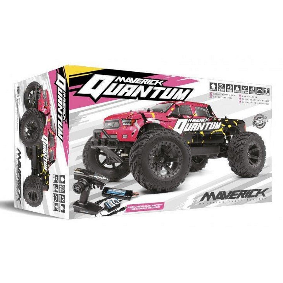 Maverick Radio Control 1:10 Quantum MT Monster Truck Pink Electric Brushed