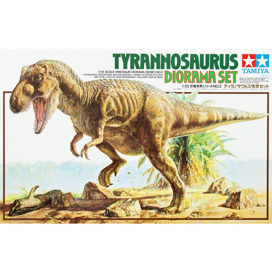 Tamiya Model Kit 1:35 Tyrannosaurus Diorama Set