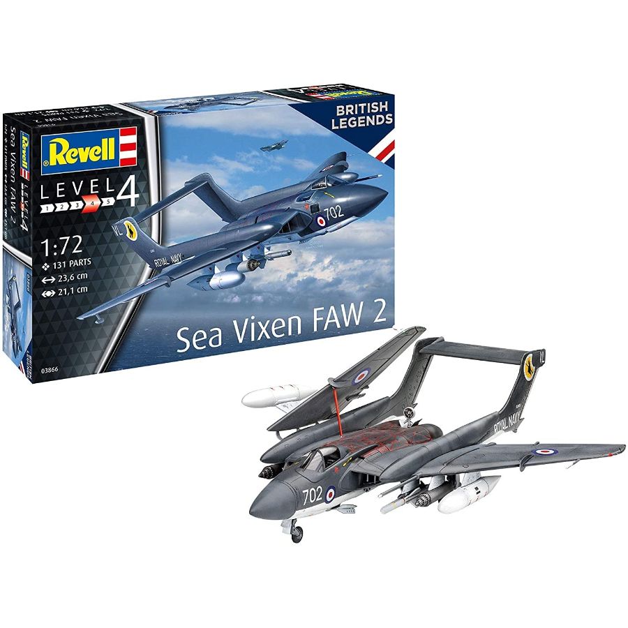 Revell Model Kit 1:72 British Legends Sea Vixen Faw 2 70th Anniversary