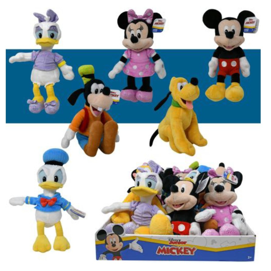 Mickey Minnie & Friends Plush 22cm Assorted