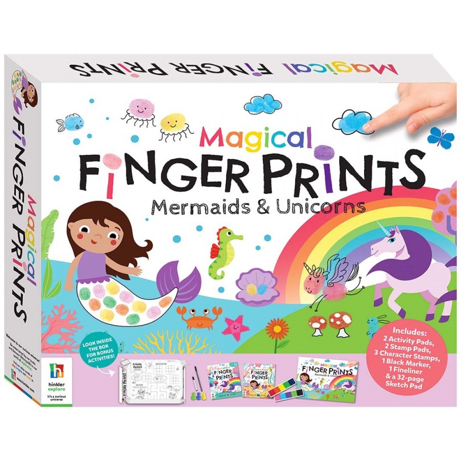 Finger Prints Kit Mermaids & Unicorns