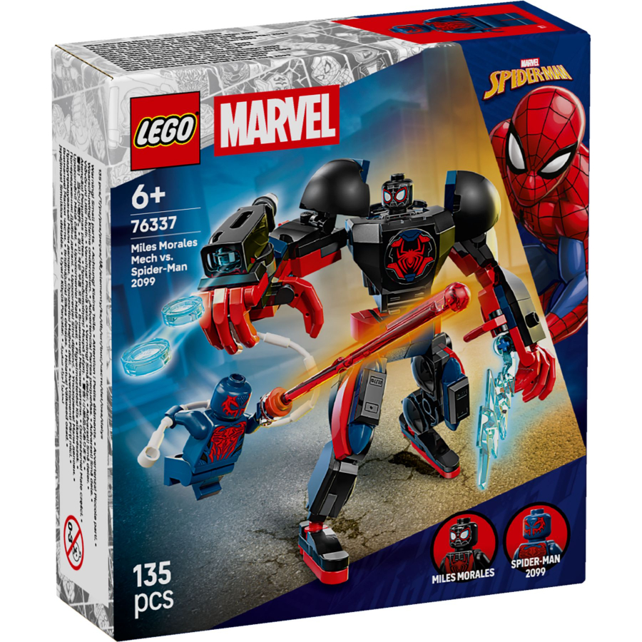 LEGO Super Heroes Marvel Miles Morales Mech Versus Spider-Man 2099